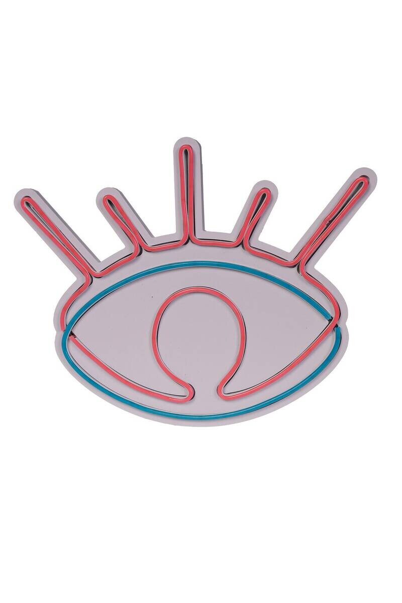 Opviq LED-Wandleuchte rosa blau PVC B/H/T/L: ca. 38x30x3x38 cm