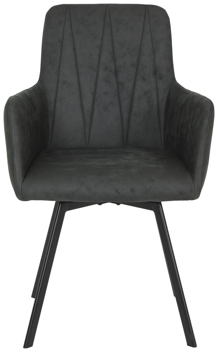 Essgruppe Karina Eiche anthrazit Microfaser B/H/T: ca. 200x76x90 cm