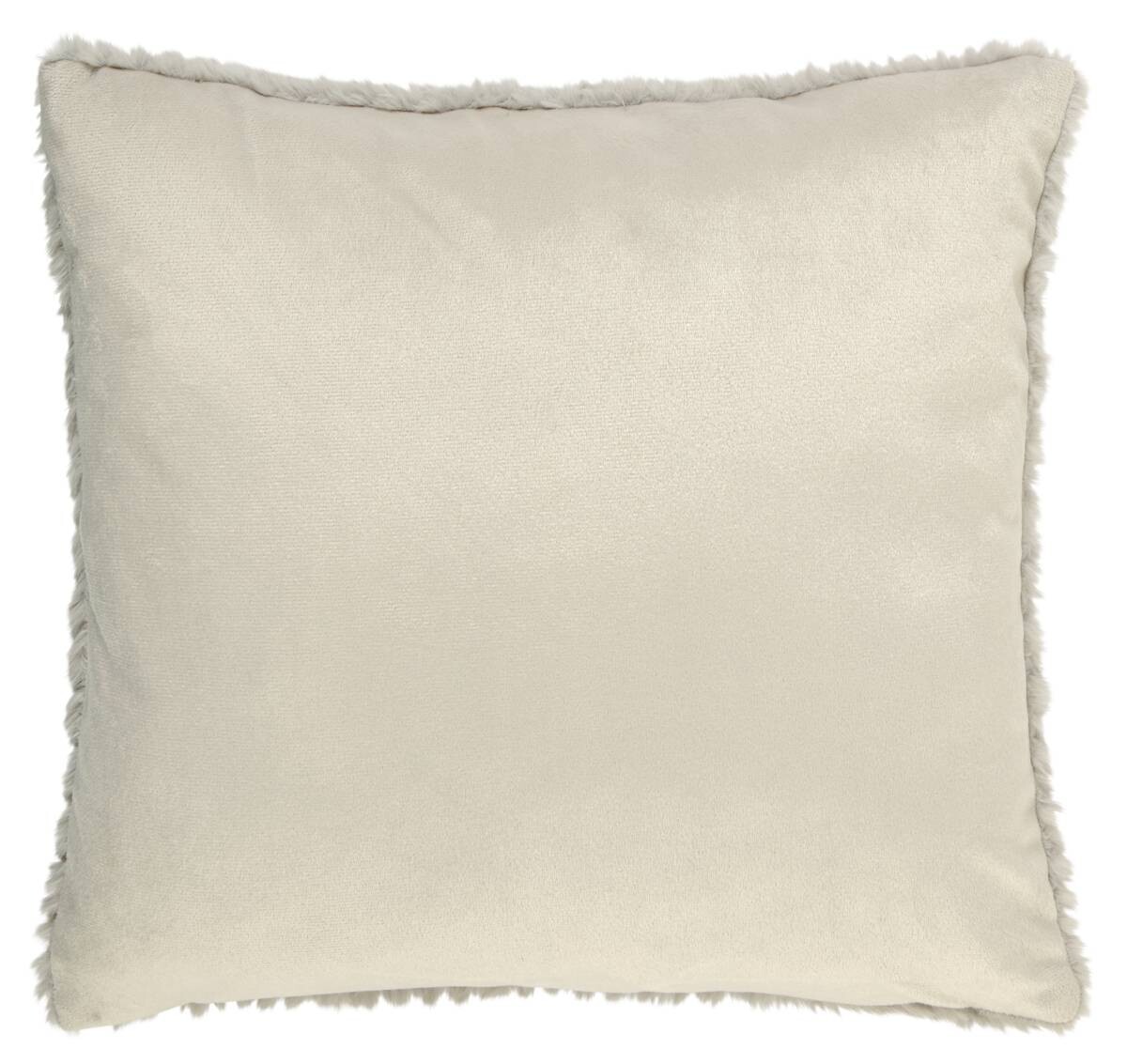 Dekokissen ecru 100% Polyester B/L: ca. 45x45 cm