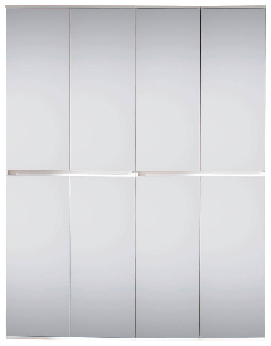 Garderobenschrank Mirror weiß B/H/T: ca. 148x191x34 cm