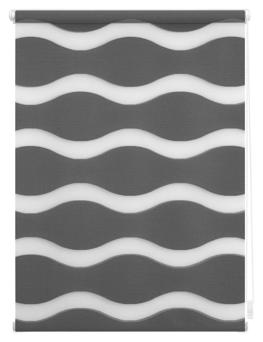 LICHTBLICK Doppelrollo Duo Welle anthrazit B/L: ca. 60x150 cm