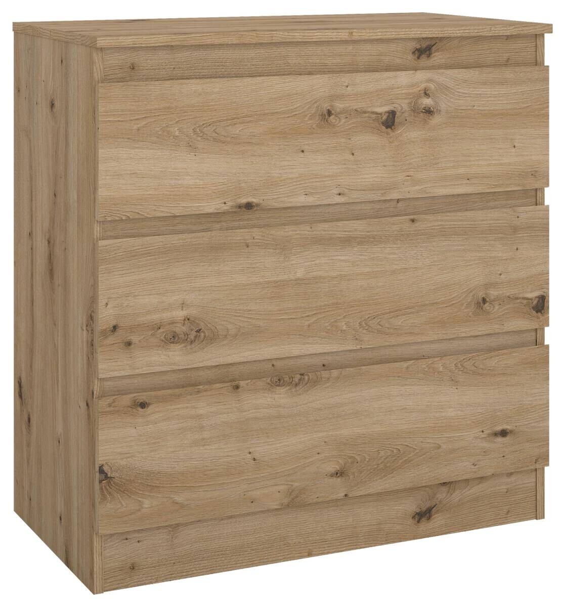 Kommode Mara Eiche Artisan Nachbildung B/H/T: ca. 77x80,5x42 cm