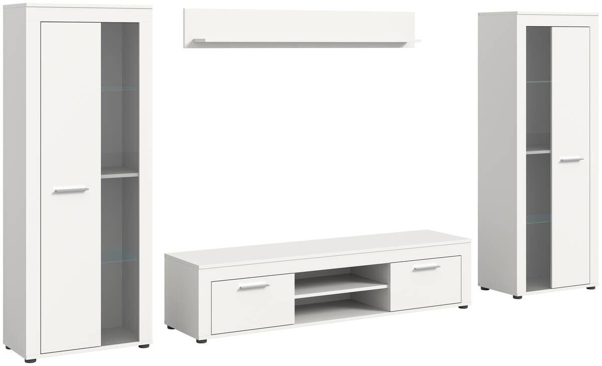 Wohnwand Jam weiß B/H/T: ca. 310x159x35 cm