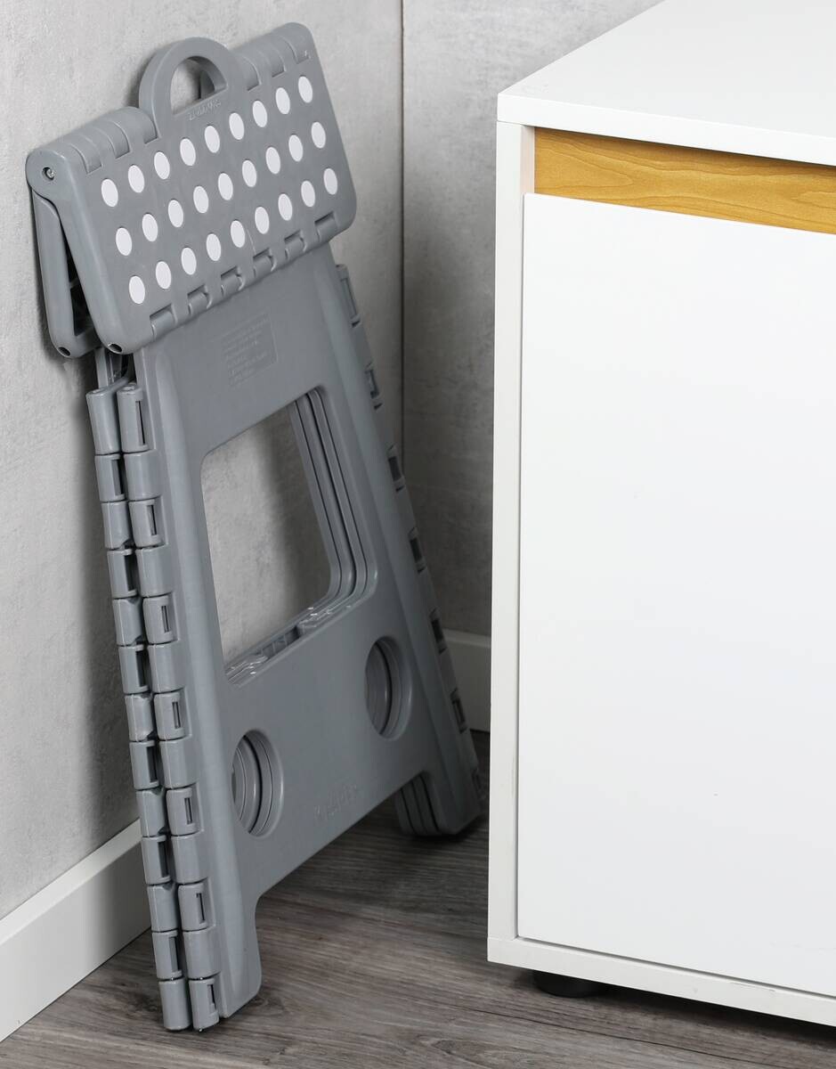 Klapphocker grau B/H/L: ca. 53x4,5x38,5 cm