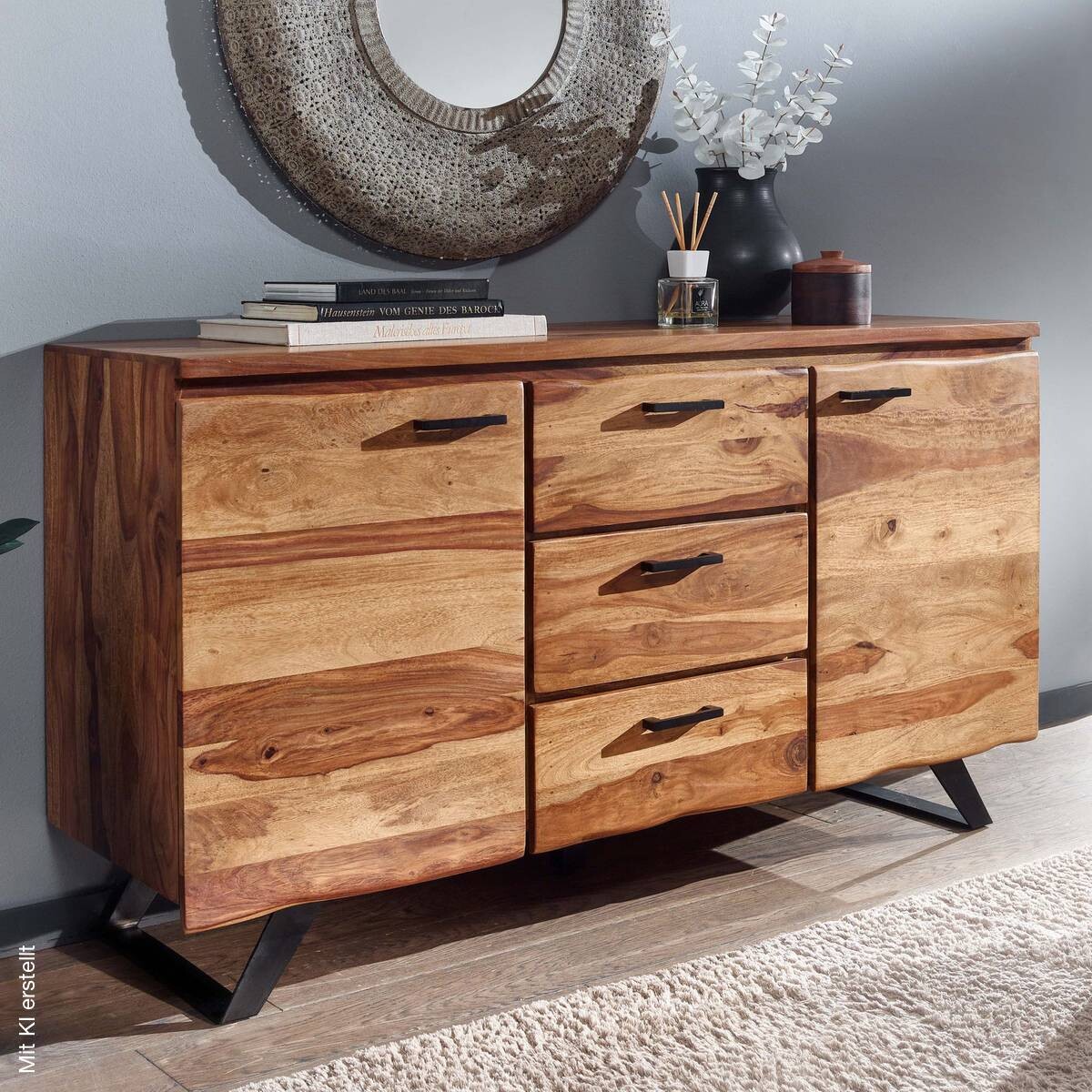 Sideboard rosenholz Nachbildung B/H/T: ca. 145x82x45 cm