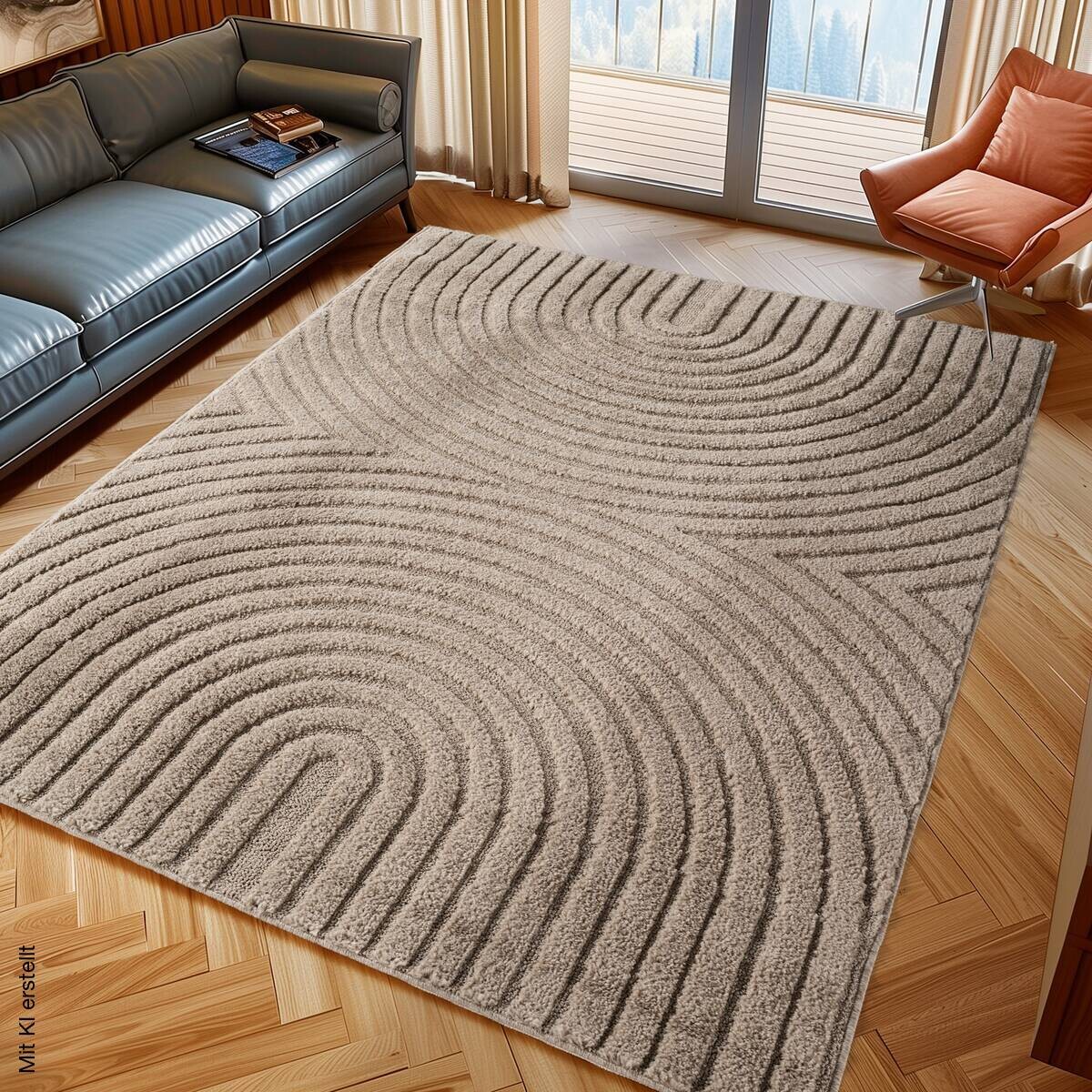 Ayyildiz Kurzflorteppich ART beige B/H/L: ca. 240x0,8x340 cm