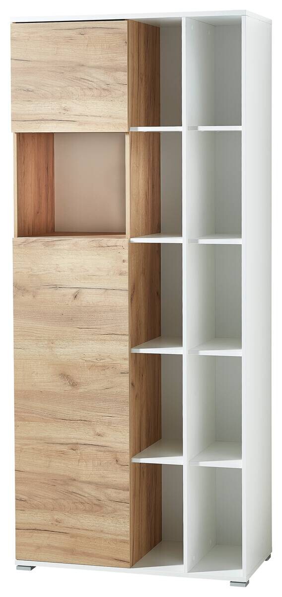 Aktenschrank 4196-513 weiß Eiche Navarra Nachbildung B/H/T: ca. 85x197x40 cm