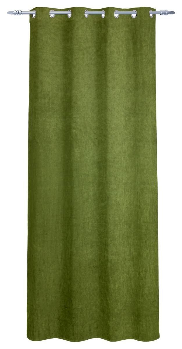 Acus Ösenvorhang Samt grün 100% Polyester B/L: ca. 135x245 cm | grün | 135,00/245,00 cm
