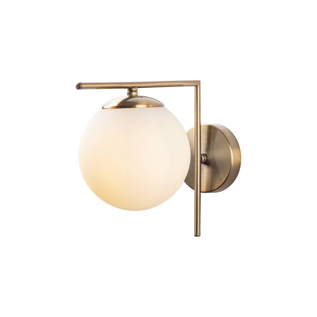 Opviq Wandleuchte Sonne bronze Glas Metall B/H/T/L/D: ca. 28x23x28x15x10 cm E14 1 Brennstellen