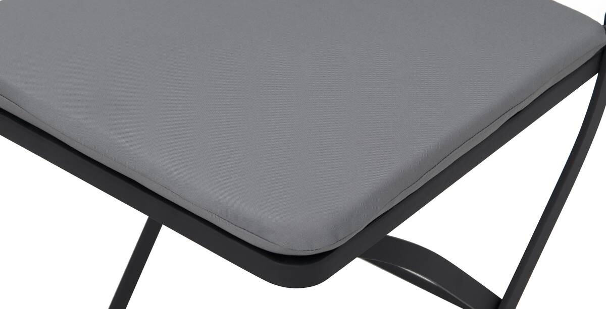 POCOline Gartenstuhl Mosaik schwarz Stahl B/H/L: ca. 45x88x40 cm