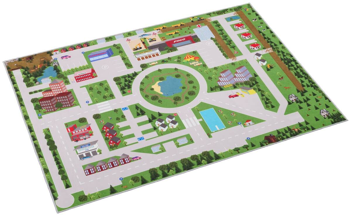 Kinderteppich Spielstraße Multi T/L: ca. 160x120 cm