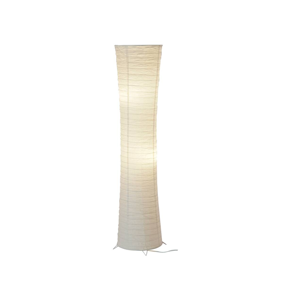 POCOline Stehlampe Curvy weiß Metall H/D: ca. 110x25 cm E14 2 Brennstellen