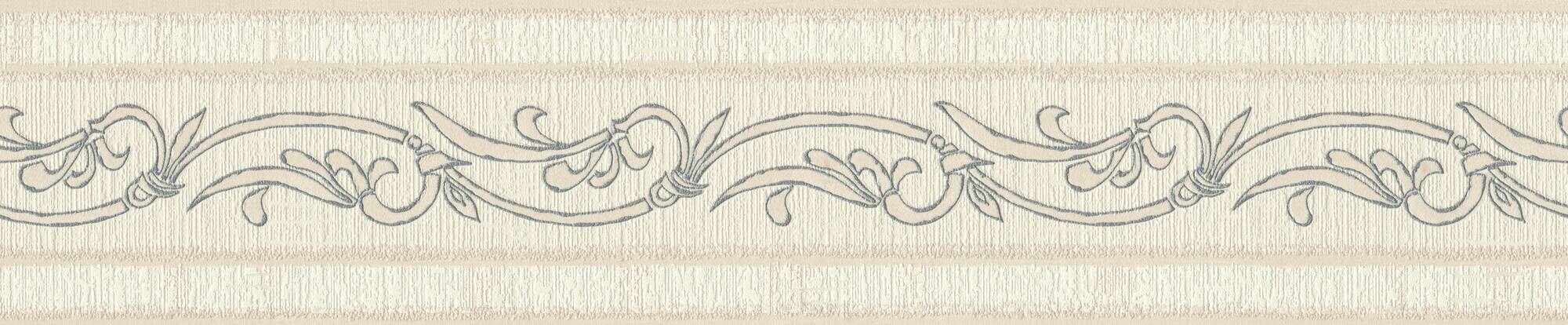A.S.Creation Bordüre beige silber B/H/D: ca. 13x500x8 cm