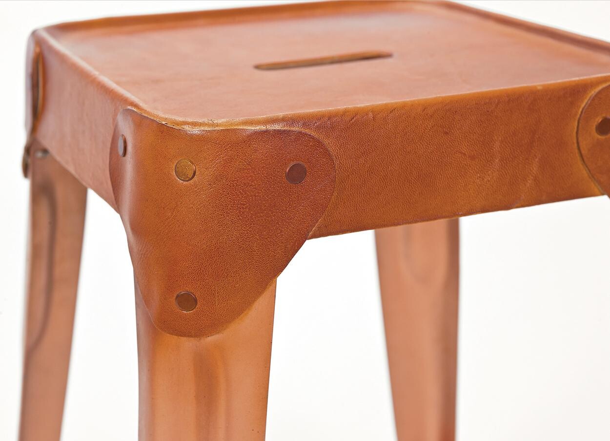 Inter Link Hocker Reema Kupfer Metall B/H/T: ca. 35x45x35 cm