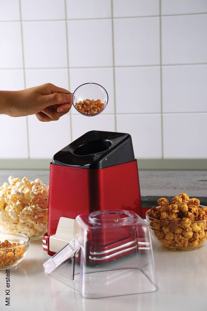SWISS HOME Popcornautomat SH-6720 rot Kunststoff B/H/L: ca. 16,5x29,5x20 cm