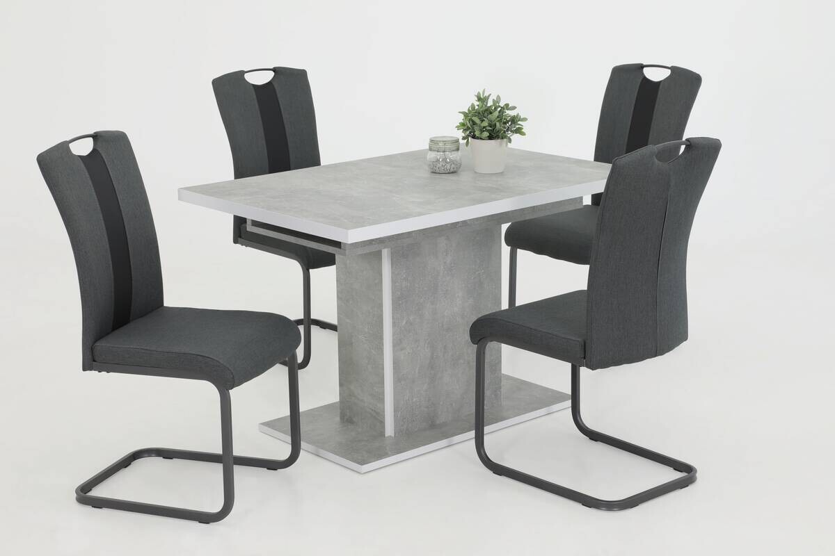 Essgruppe Donau I Beton Holzwerkstoff B/H/T: ca. 160x76x80 cm