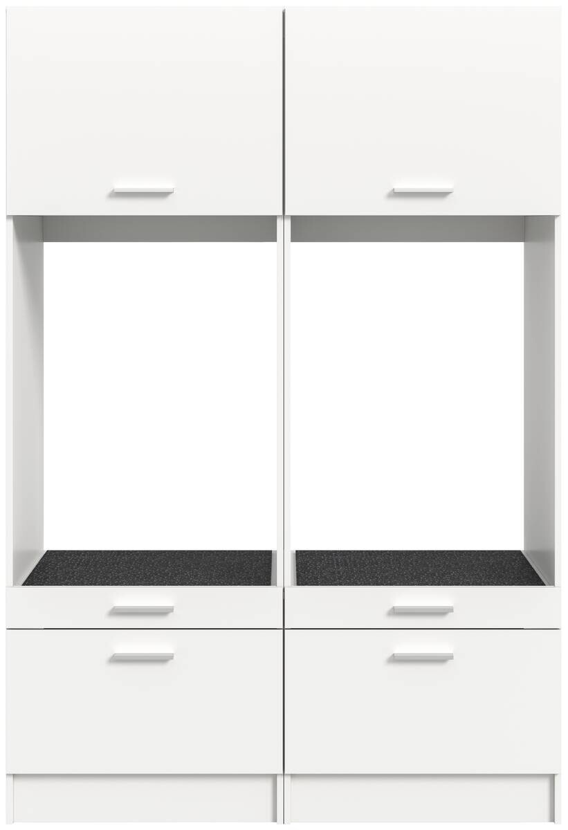 Waschmaschinenumbauschrank Free weiß B/H/T: ca. 133x195x68 cm
