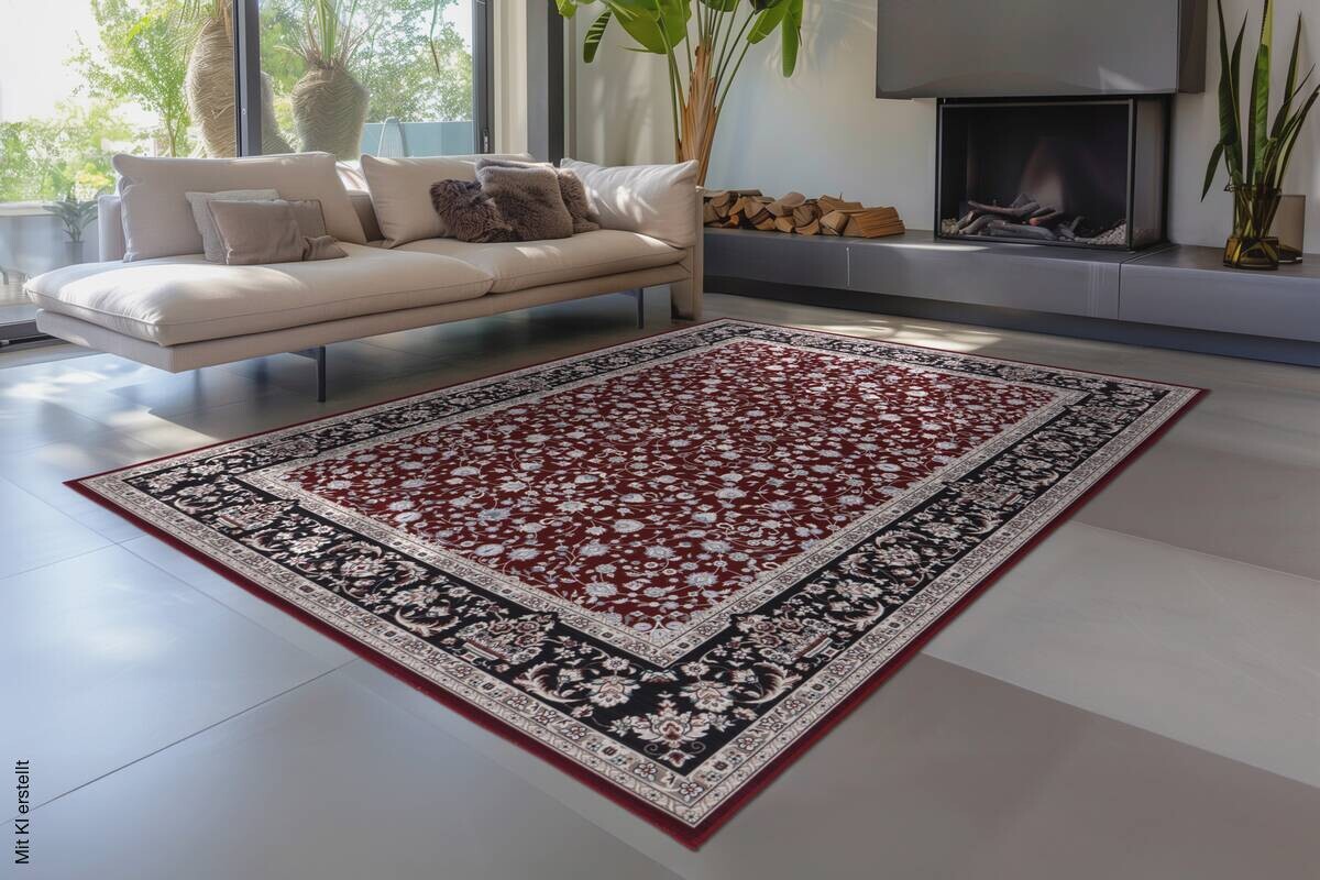 Kayoom Teppich Rocks 225 rot B/L: ca. 200x290 cm