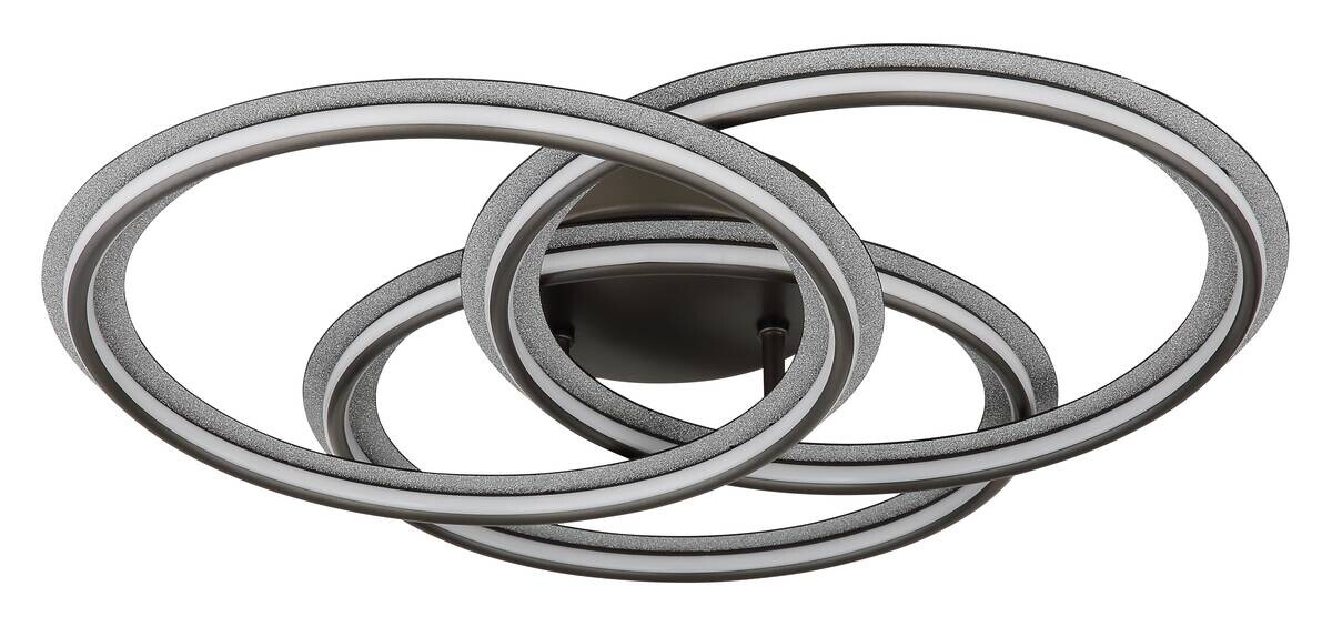 GLOBO LED-Deckenleuchte ELAN schwarz Aluminium Metall H/D: ca. 9,7x52 cm 1 Brennstellen