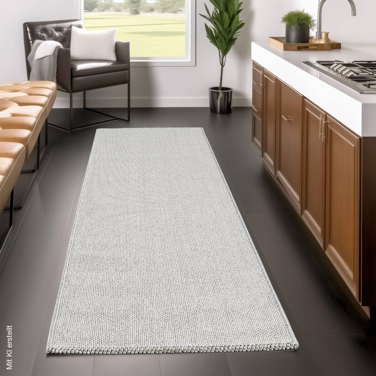 Ayyildiz Teppich LOOM silber B/L: ca. 80x250 cm