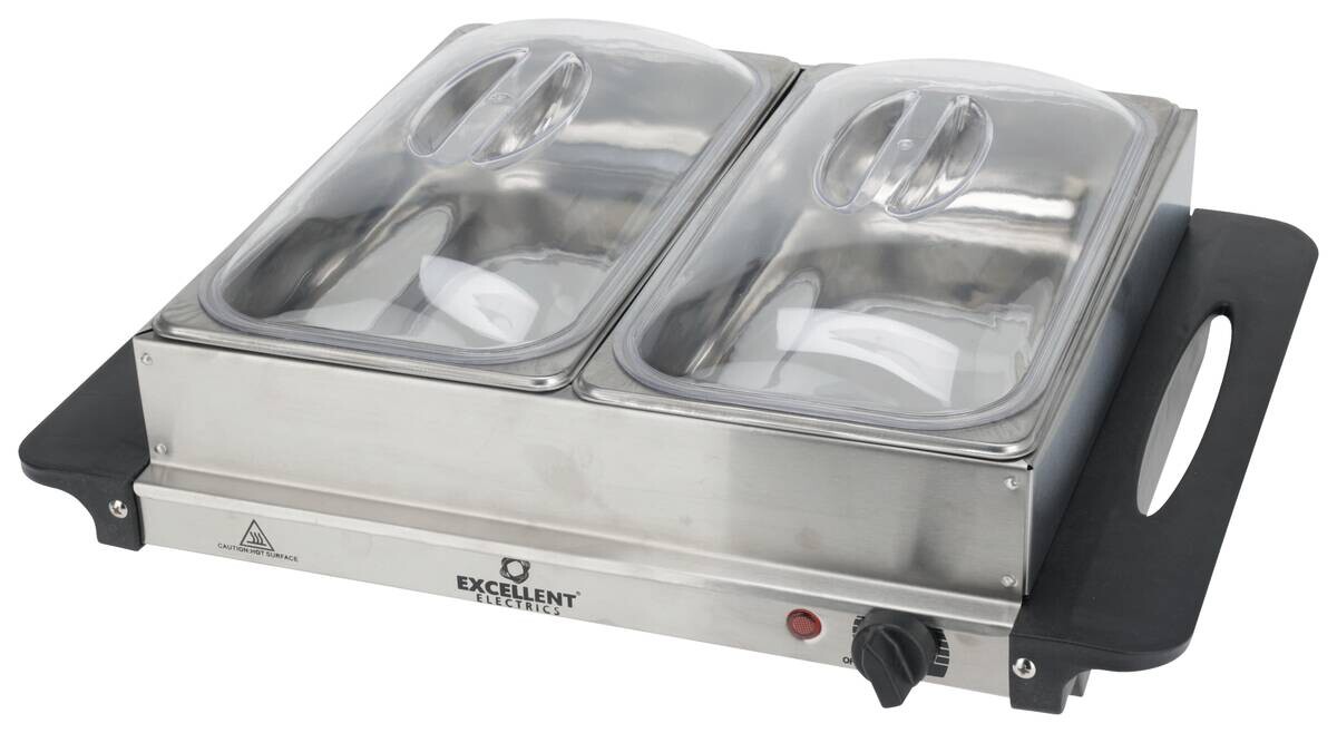 Buffet-Wärmer Edelstahl Edelstahl B/H/L: ca. 50,5x13x41 cm