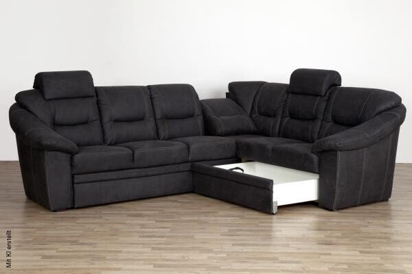 Wohnlandschaft Talos dunkelgrau B/T: ca. 282x225 cm