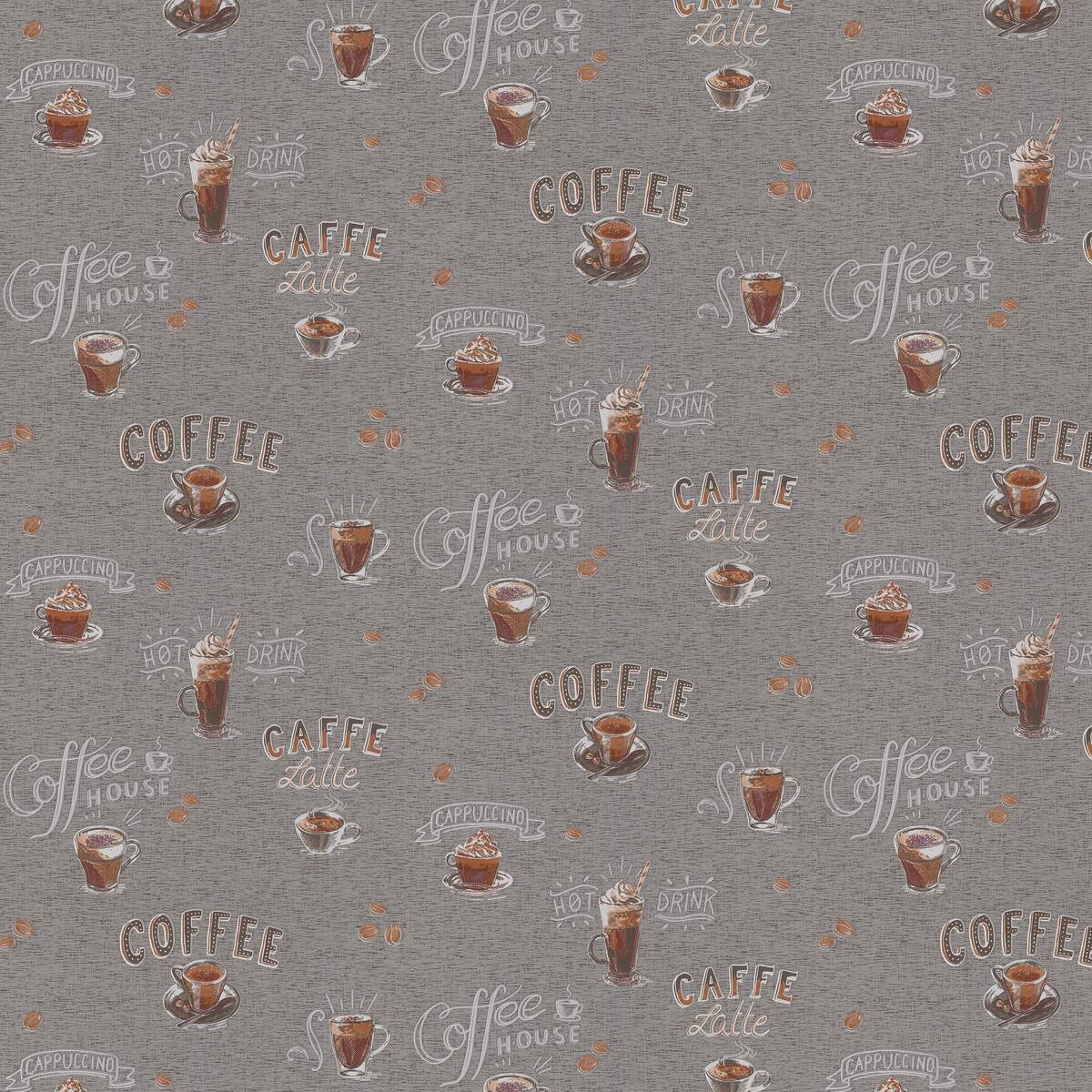 Erismann Vliestapete Coffee grau B/L: ca. 53x1005 cm