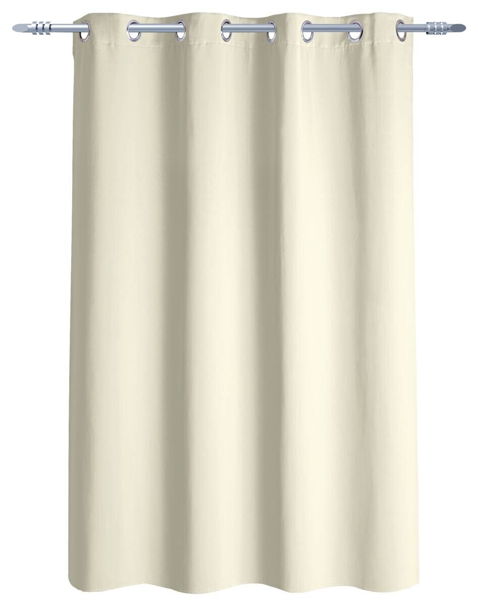 Ösenvorhang Verona wollweiß B/L: ca. 140x145 cm