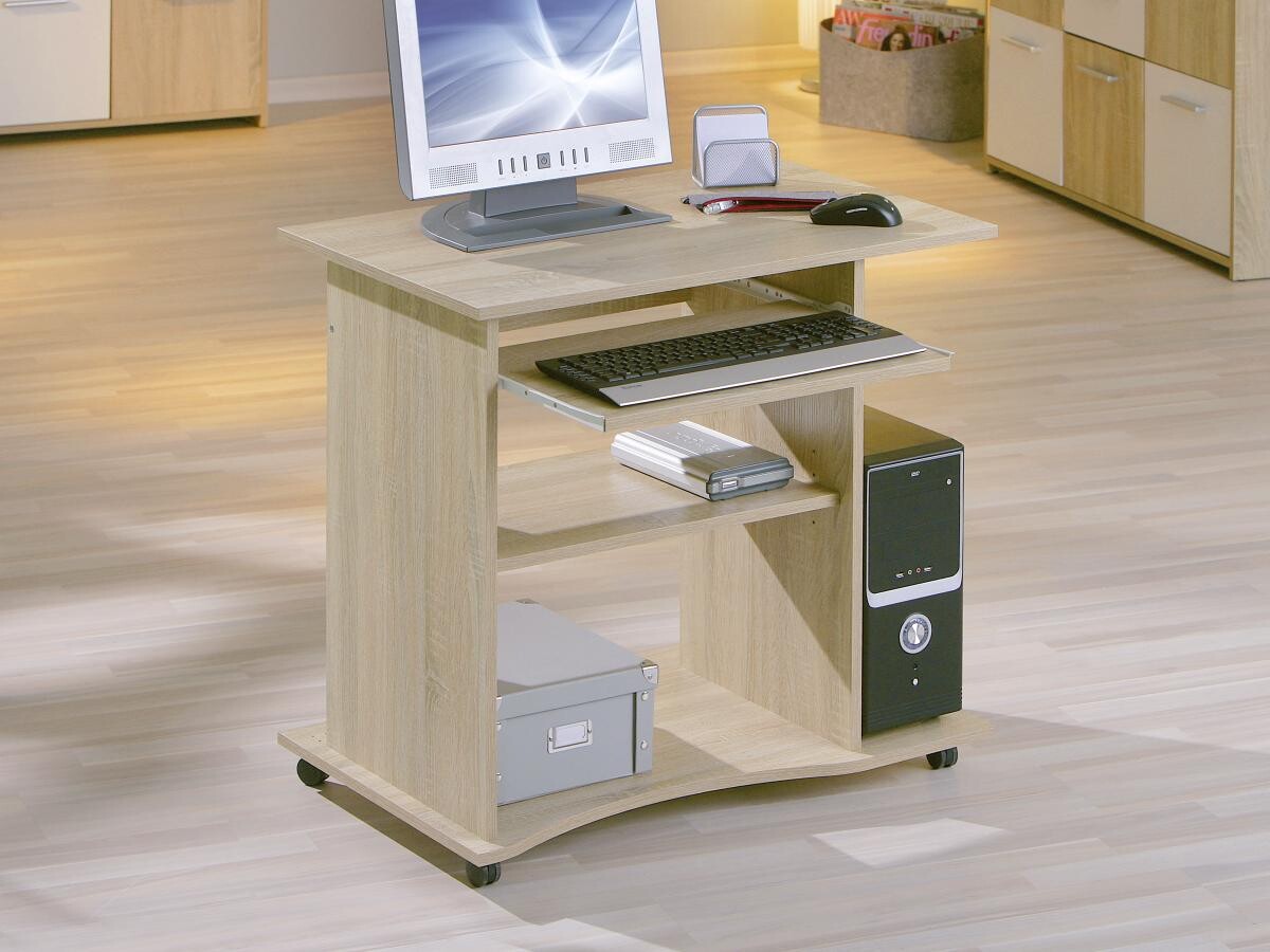Schreibtisch Durini Eiche Sonoma Nachbildung B/H/T/L: ca. 80x75x50x80 cm