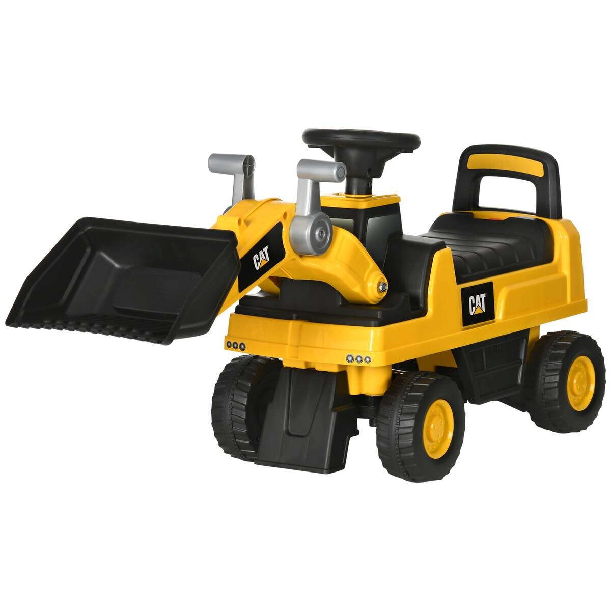 HOMCOM Kinder-Fahrzeug gelb B/H/L: ca. 29,5x78x54 cm