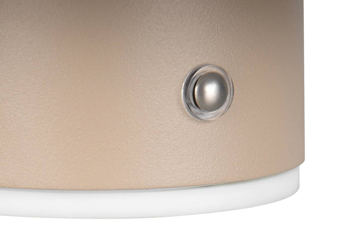 Reality LED Wandleuchte DAVEY beige Metall 1 Brennstellen