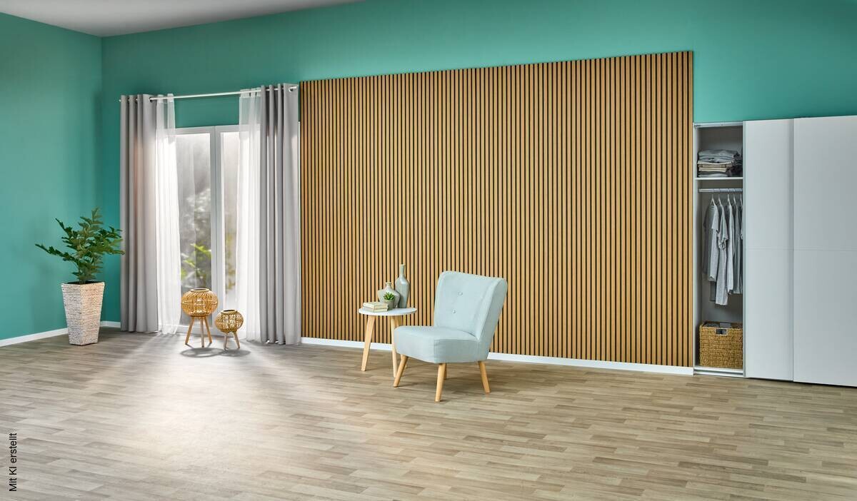 Wand- und Akustikpaneel braun L/B/H: ca. 244x60x1 cm pro Stück