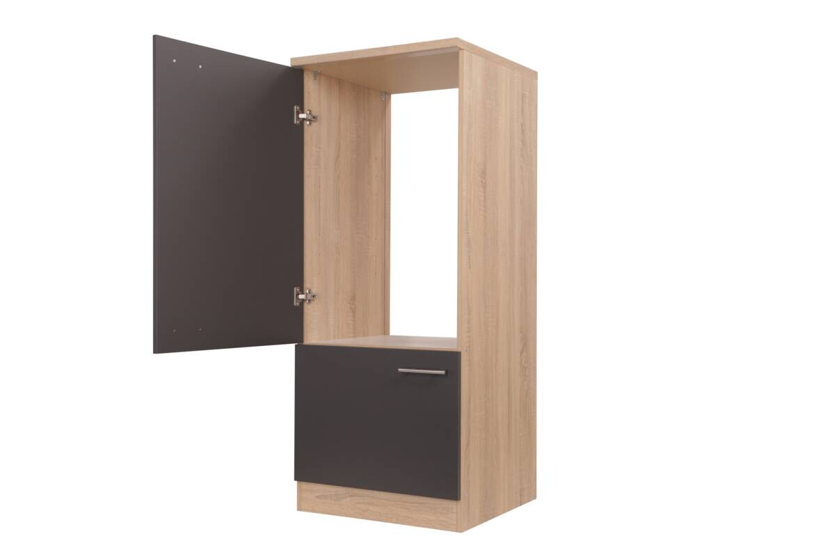 Kühlumbauschrank Merle grau B/H/T: ca. 30x200x60 cm