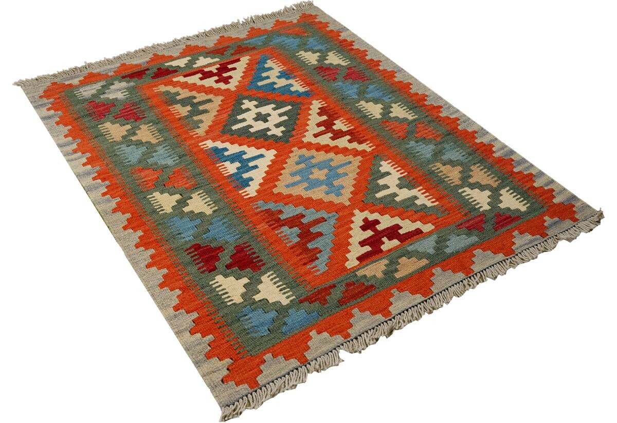 PersaTepp Teppich Kelim Gashgai grün B/H/L: ca. 82x1x122 cm