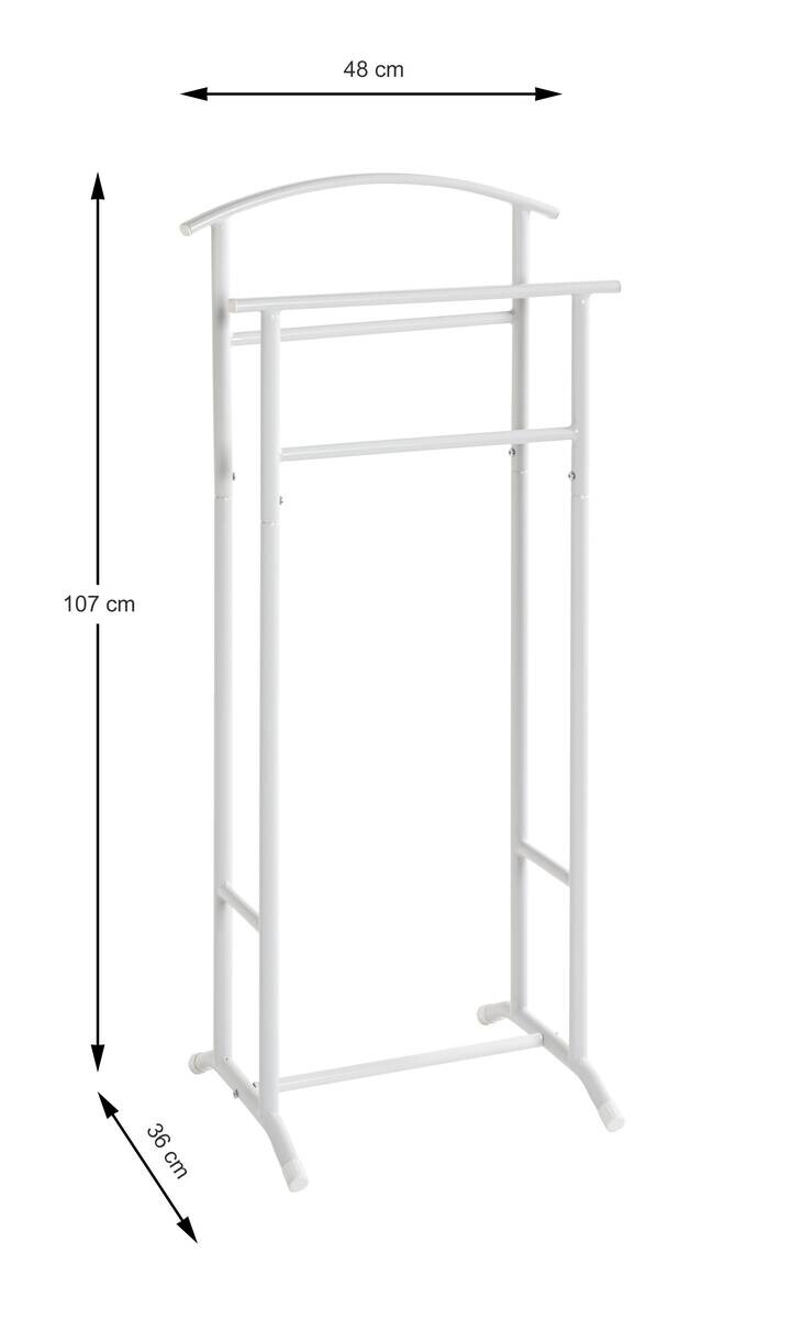 Herrendiener weiß B/H/T: ca. 48x107x36 cm