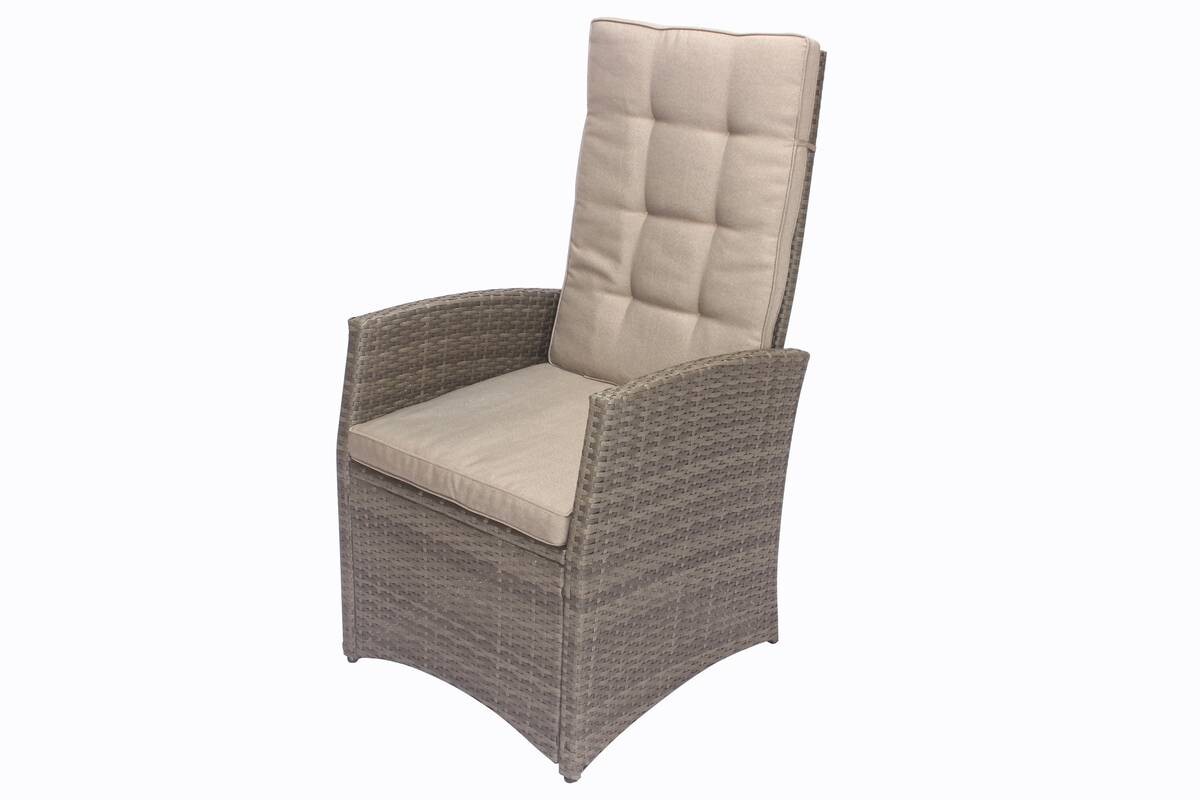 Gartensitzgruppe Barcelona grau Stahl