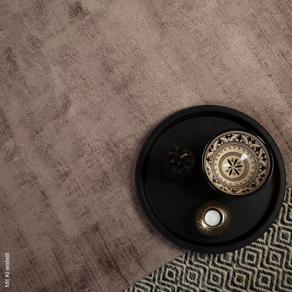 Obsession Teppich My Indigenous taupe B/L: ca. 160x230 cm