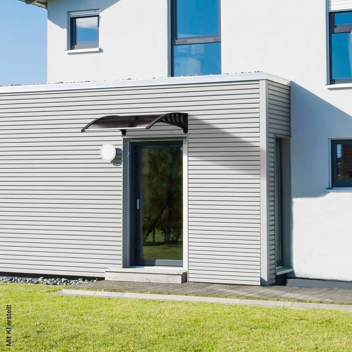 Outsunny Pultvordach braun B/H/L: ca. 96,5x27x103 cm