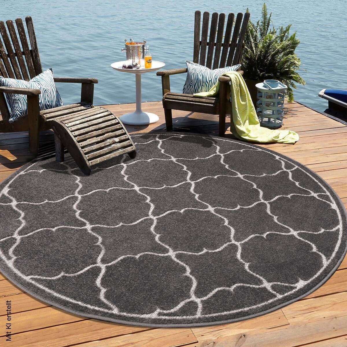 Sanat Outdoorteppich BERLIN grau D: ca. 200 cm