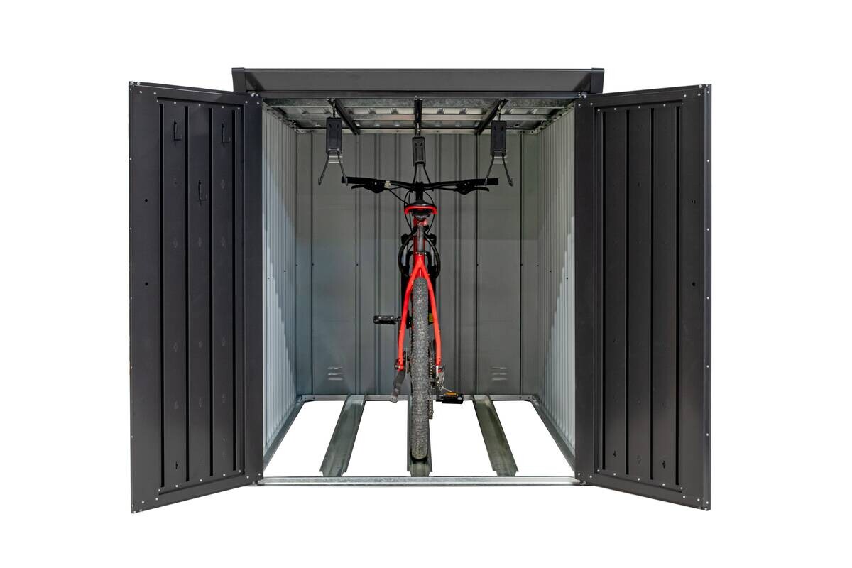 Westmann Fahrradgarage Velos schwarz schwarz B/H/L: ca. 133x151x222 cm