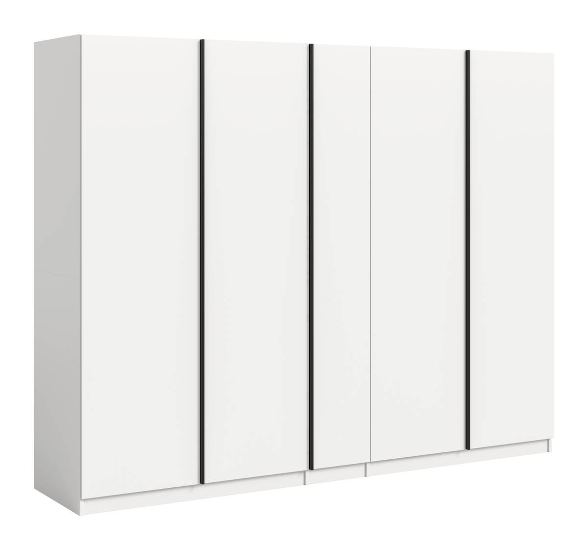 Kleiderschrank OAKLAND weiß B/H/T: ca. 230x183x53 cm