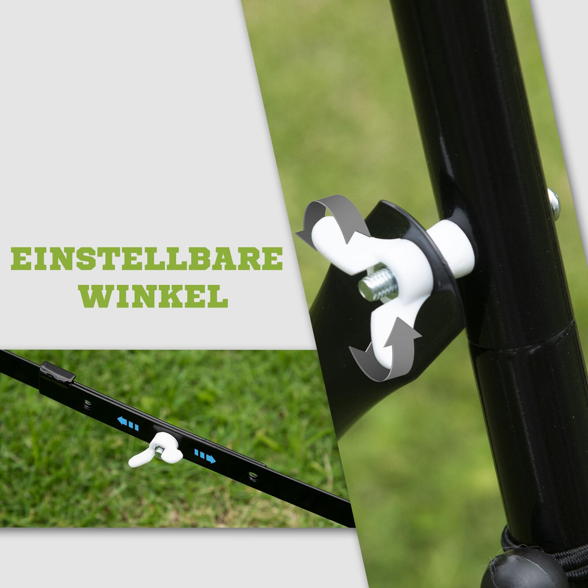 HOMCOM Kinder Fußballtor schwarz B/H/L: ca. 80x96x96 cm