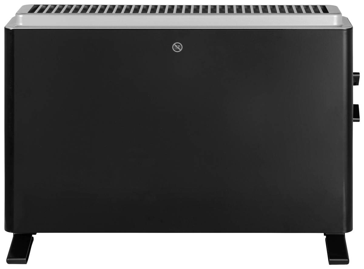 Konvektor Heizung NDK20-21A schwarz Metall B/H/T: ca. 53x38x17 cm ca. 2000 W