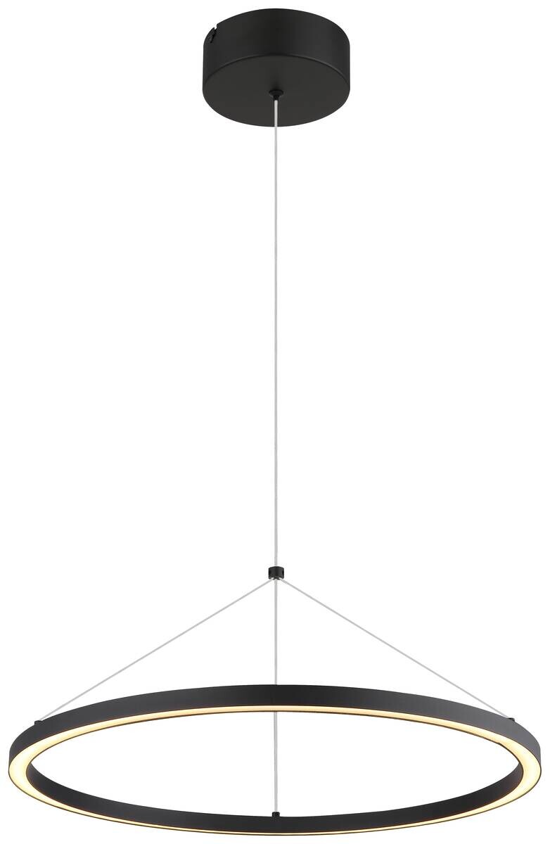 GLOBO LED-Pendelleuchte GRENVIX 67188H mattschwarz Opal Metall Kunststoff H/D: ca. 120x50 cm 1.0 Brennstellen