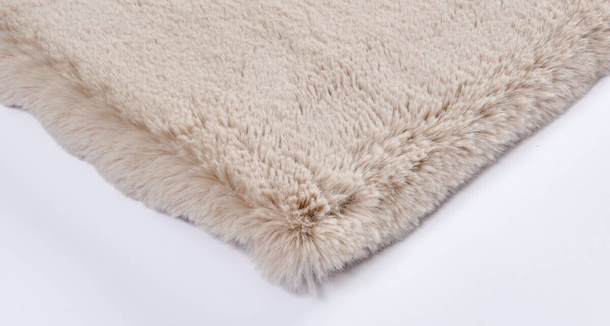 Fellimitat Bunny Deluxe beige B/L: ca. 160x230 cm
