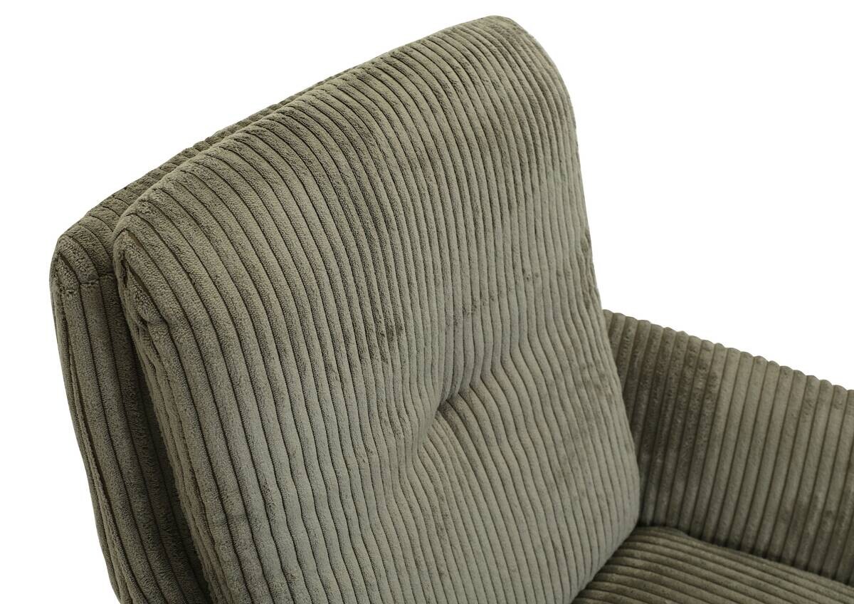 Drehstuhl Olmo grün Kord B/H/T: ca. 60x89x69 cm