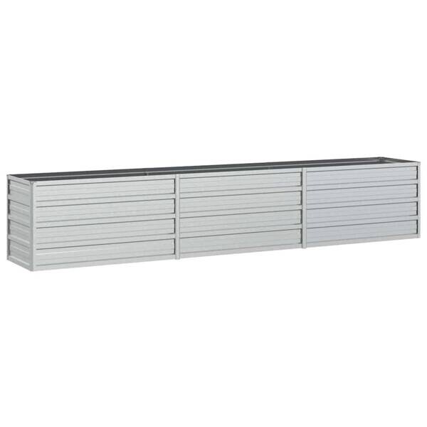 Garten-Hochbeet silber Stahl B/H/L: ca. 40x45x240 cm