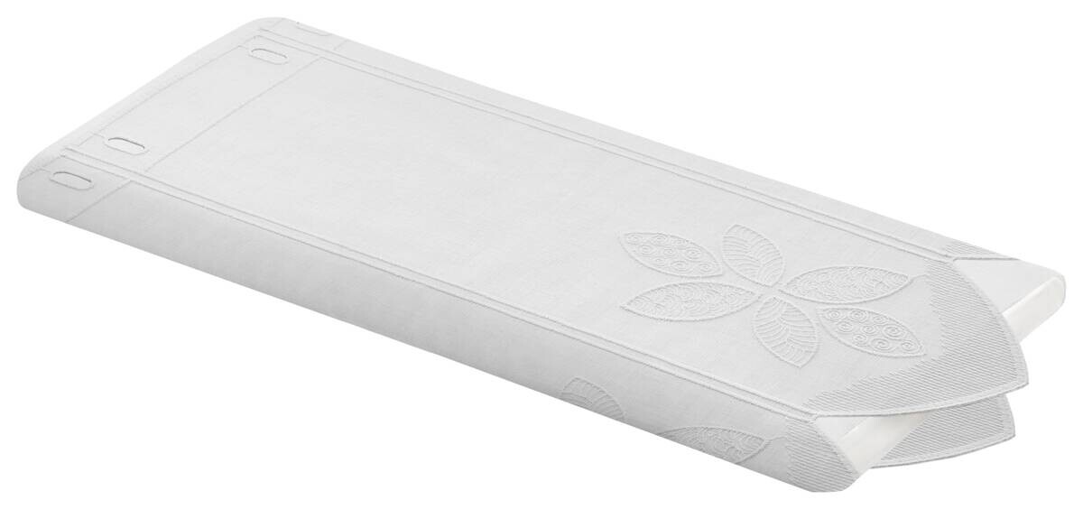 Scheibengardinen-Meterware weiß 100% Polyester H: ca. 50 cm