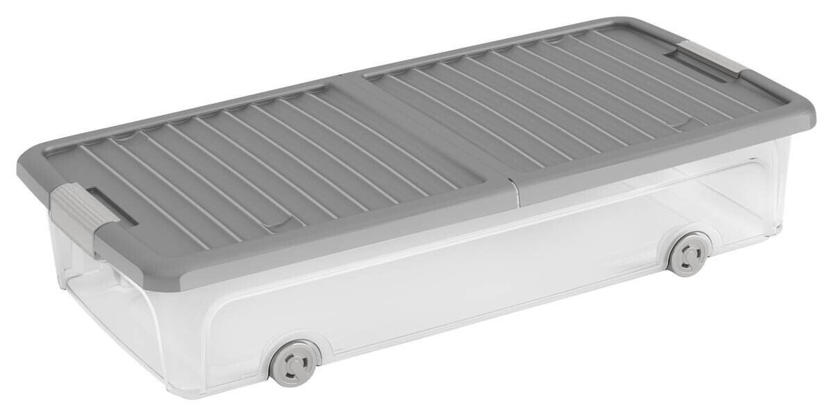 Curver Unterbettbox transparent B/H/L: ca. 37x17x73 cm