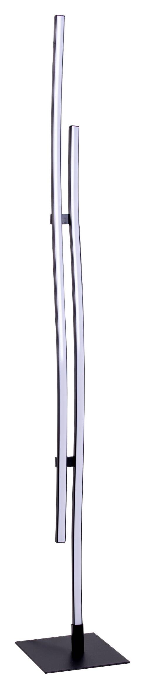 Näve Leuchten Stehlampe 2069722 schwarz Metall Kunststoff B/H/T: ca. 13x130x13 cm 2 Brennstellen